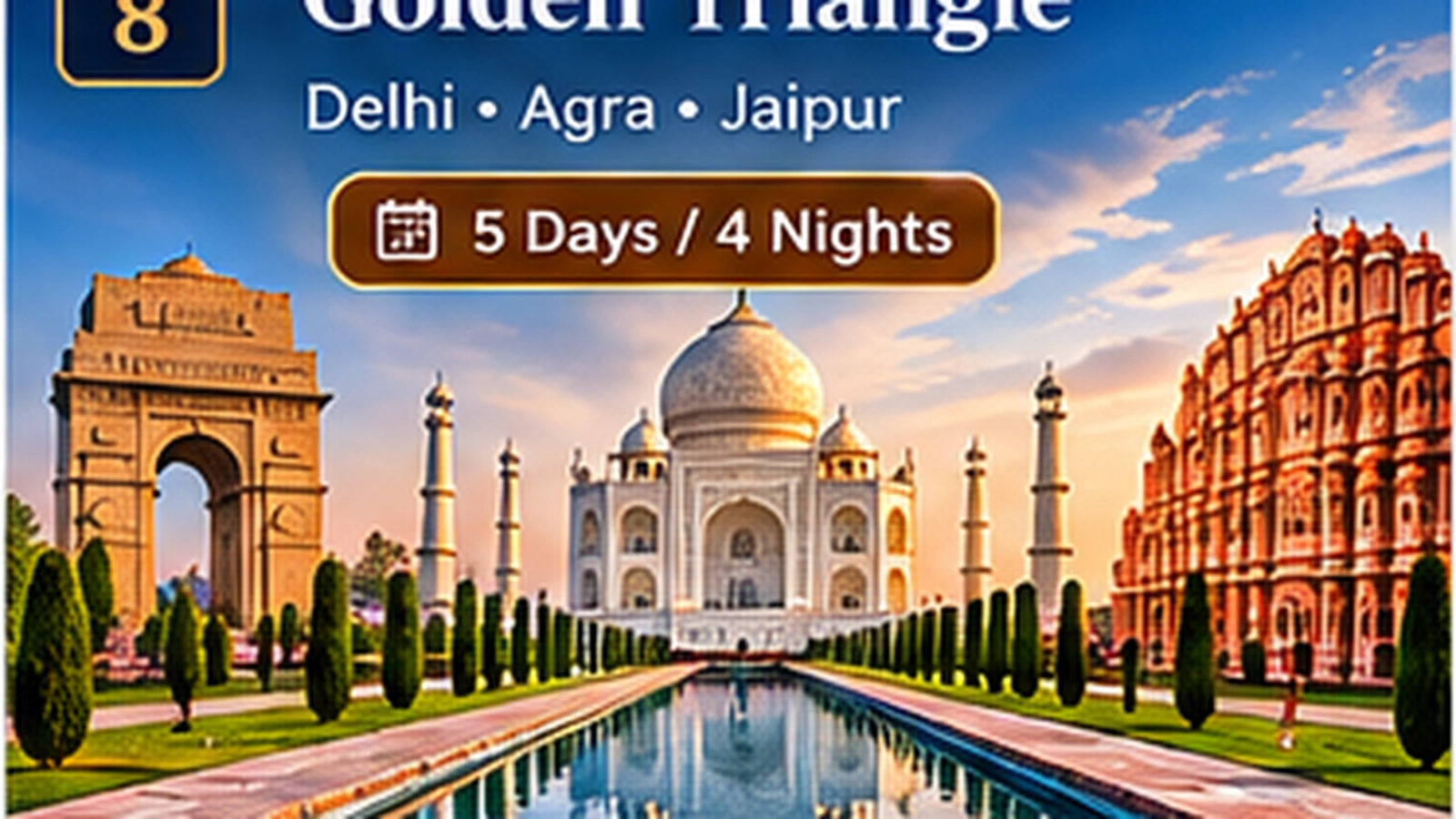 Golden Triangle – Delhi, Agra & Jaipur